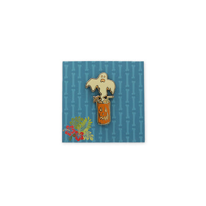 The Pickety Witch Ghostly Grog Tiki Drink Pin