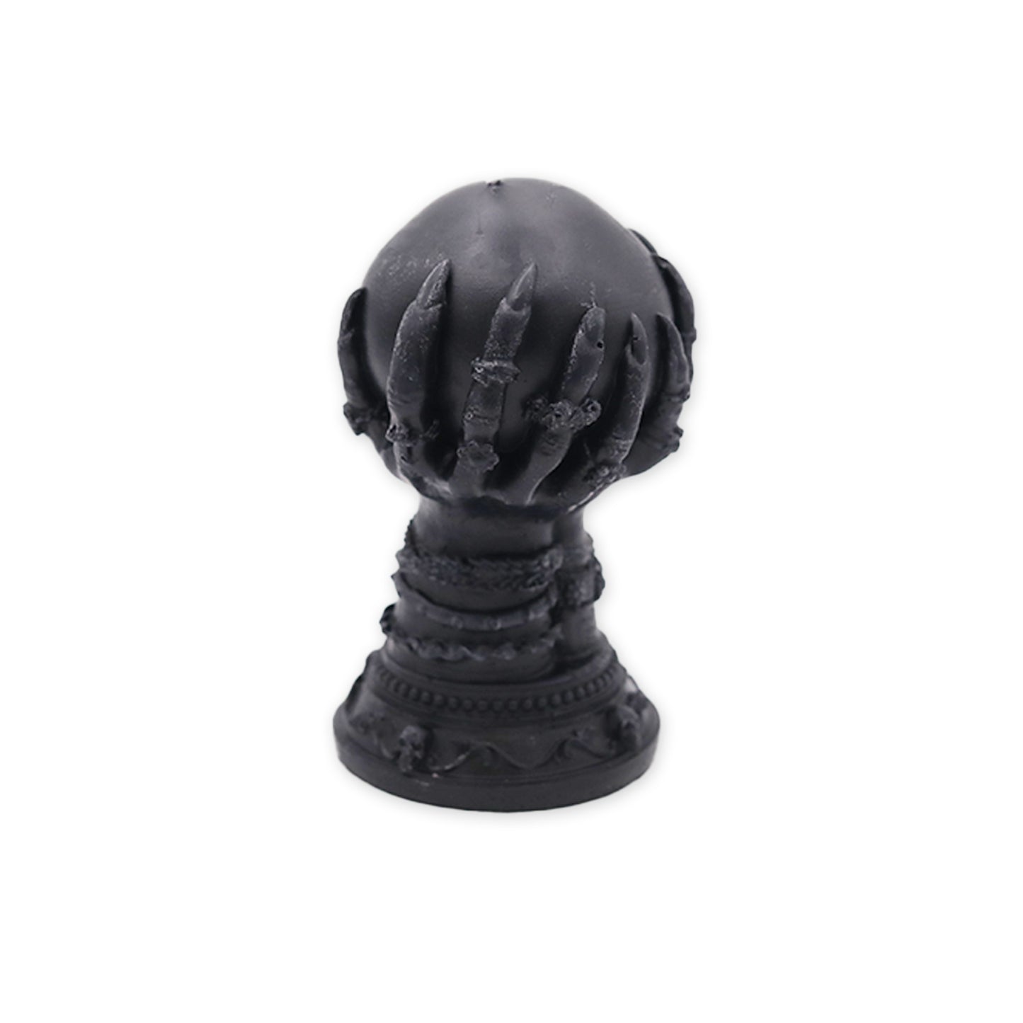 Vela moldeada de bola de cristal de brujas negras de Susan Schomig Creations