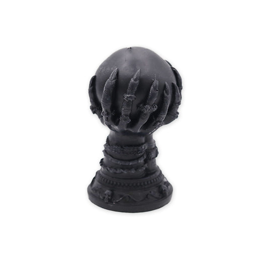 Susan Schomig Creations Black Witches Crystal Ball Molded Candle