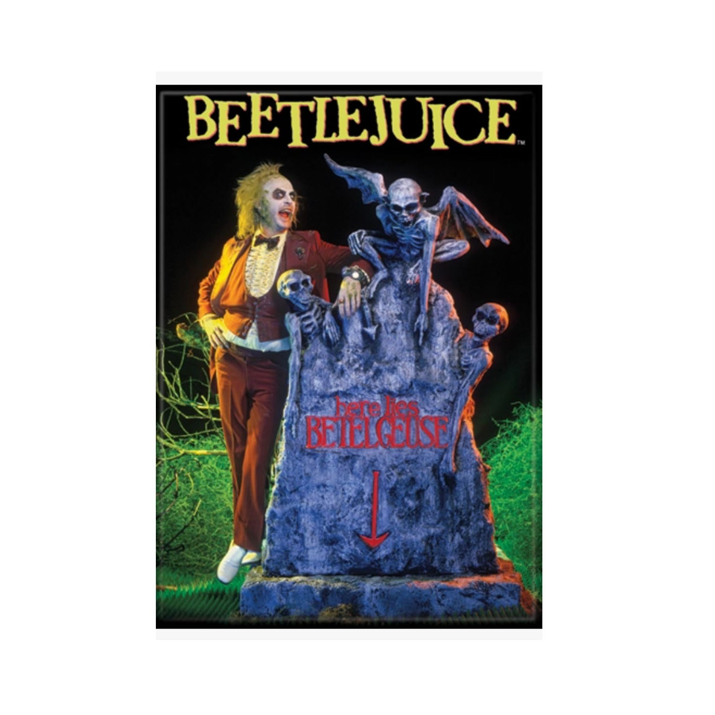 Imán de lápida de Beetlejuice