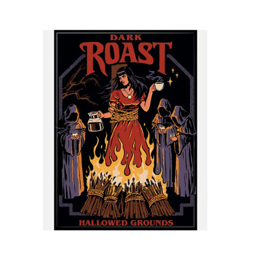 Imán de café tostado oscuro de Steven Rhodes