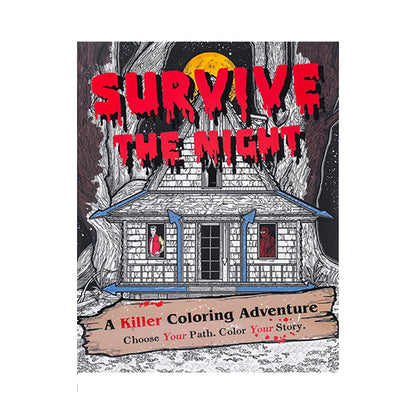 Sobrevive a la noche: una aventura de colorear asesina