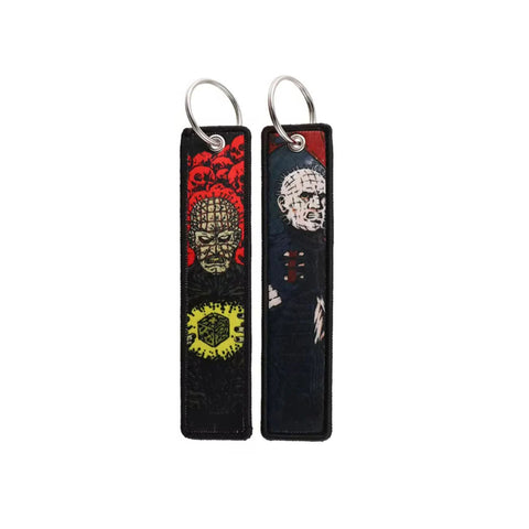 Hellraiser Embroidered Keychain Jet Tag