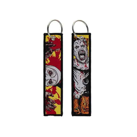 Terrifier Embroidered Keychain Jet Tag