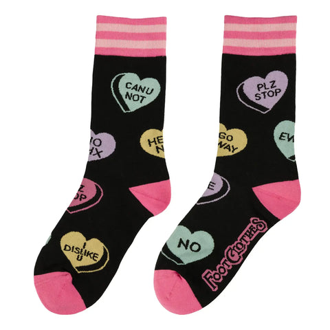 Foot Clothes Crew Socks Heartbreaker