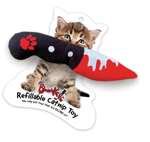 Bloody Knife Refillable Catnip Toy