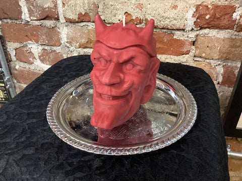Susan Schomig Red Handsome Devil Molded Candle