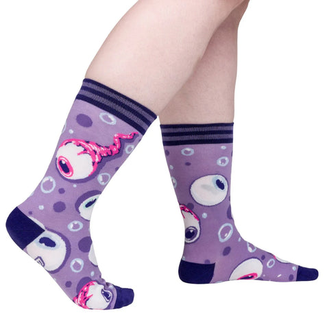 Foot Clothes Crew Socks Peepers Eyeball
