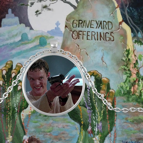 Graveyard Offerings Scream Stu Macher Necklace
