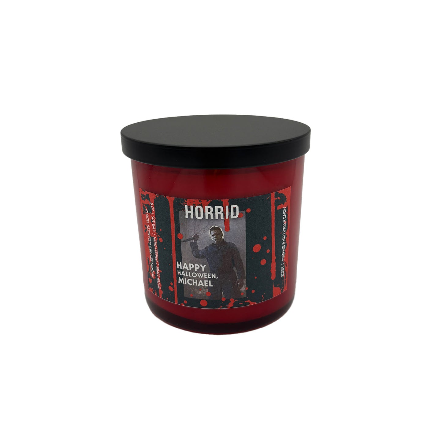 HORRID Happy Halloween Michael Horror Candle