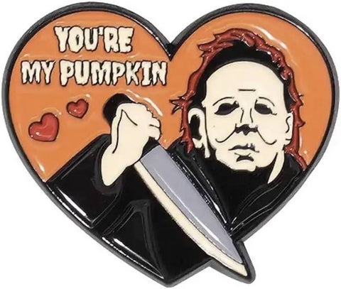 Horror Heart You’re My Pumpkin Michael Myers Pin
