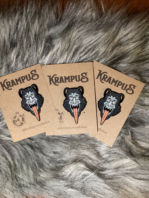 Broken Crown Krampus Enamel Pin
