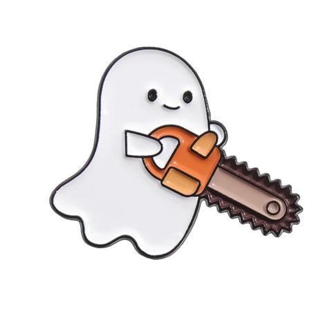 Horror Pin Ghost Chainsaw