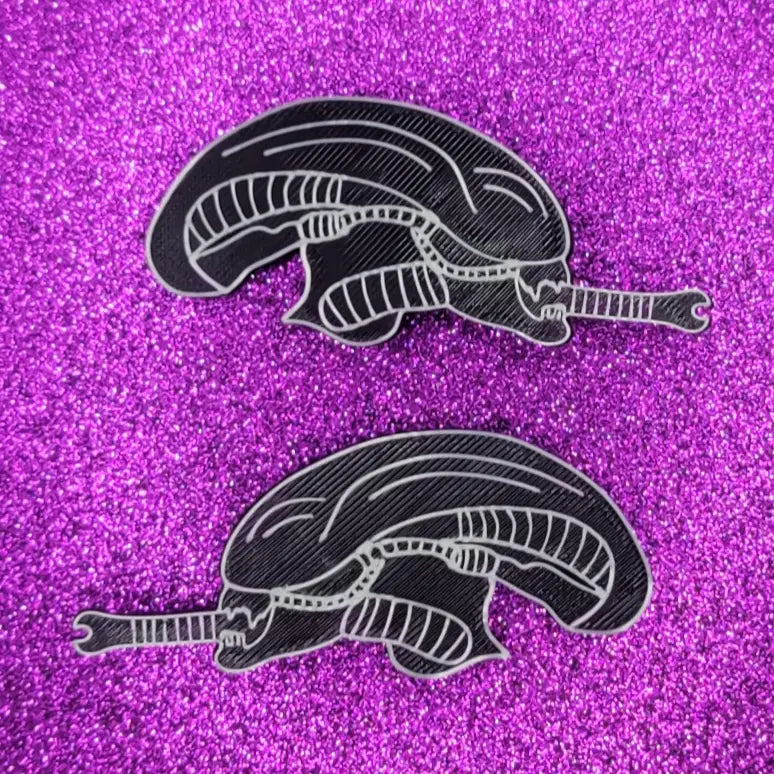 Printy Vibes Alien Hair Clip