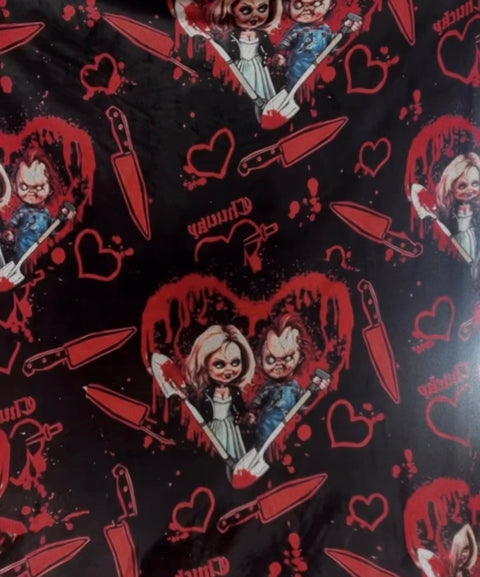 Chucky and Tiffany Blanket