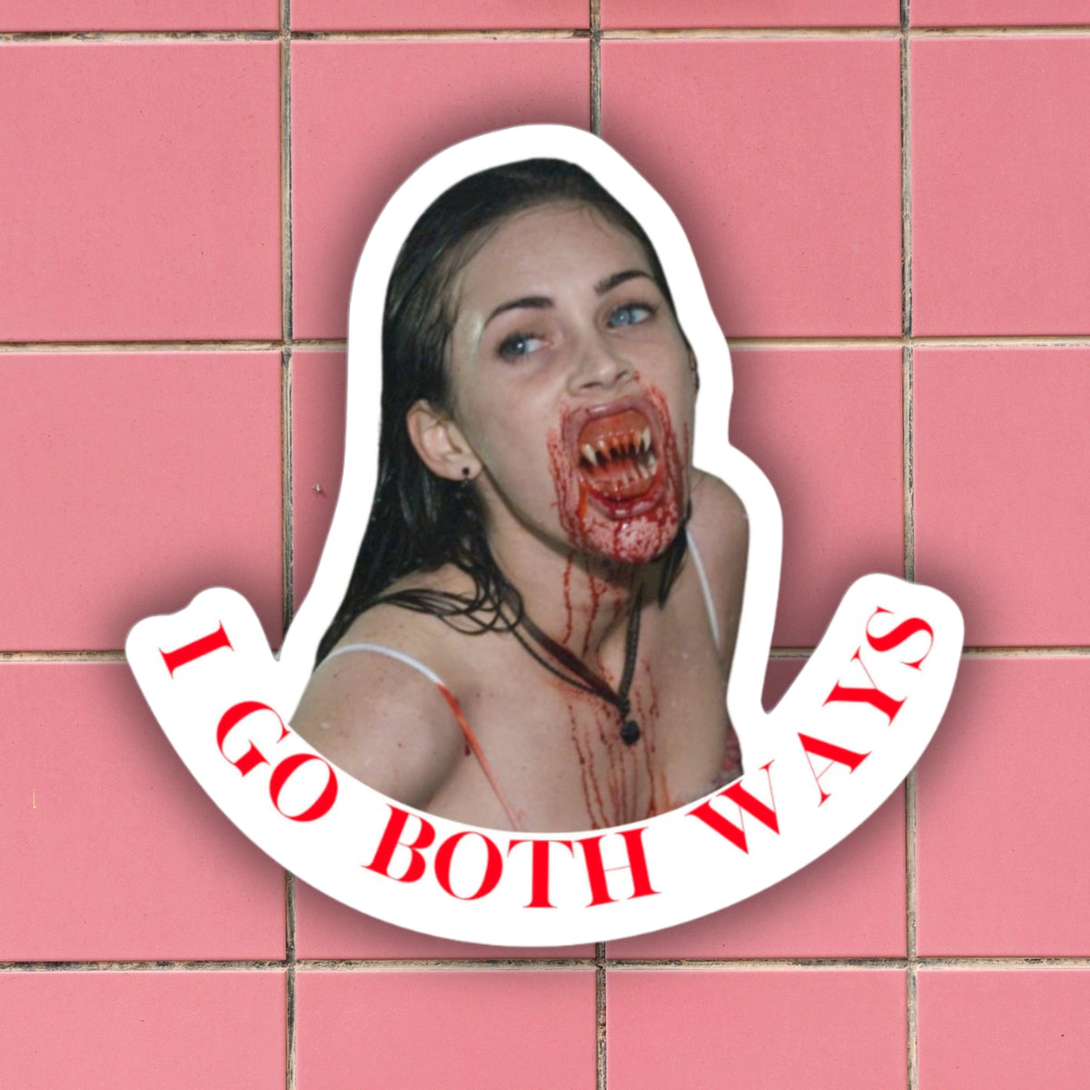 Belladonna Book Coven Jennifer’s Body I Go Both Ways Sticker