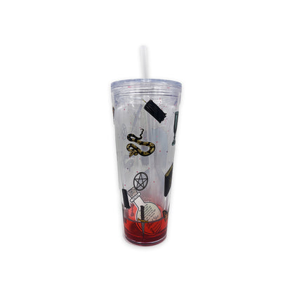 Emerald Moon Creations The Craft Red Liquid Tumbler