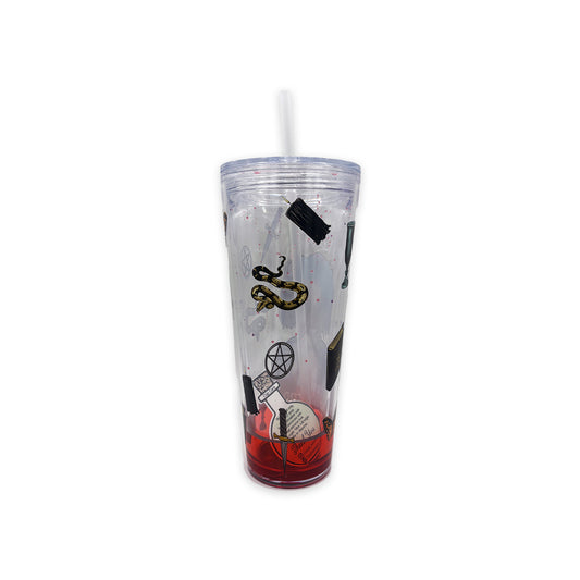 Emerald Moon Creations The Craft Red Liquid Tumbler