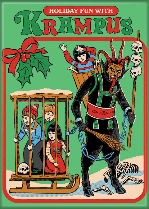 Steven Rhodes Holiday Fun with Krampus Magnet