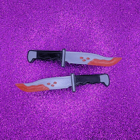 Pinza para el pelo con diseño de cuchillo de caza Printy Vibes