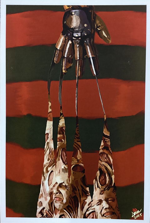 Horrifying Hot Sauce Nightmare on Elm Street Print