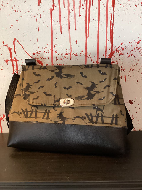 Baghag Emily Handmade Grey Halloween Purse