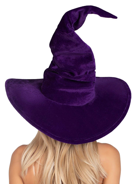Leg Avenue Purple Velvet Witch Hat