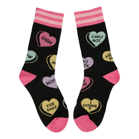 Foot Clothes Crew Socks Heartbreaker