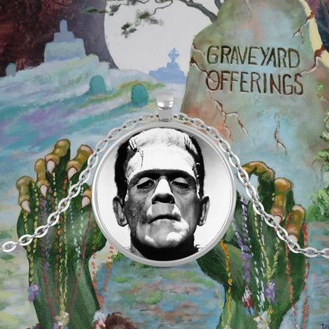 Graveyard Offerings Frankenstein Necklace