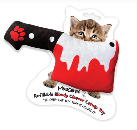 Bloody Cleaver Refillable Catnip Toy