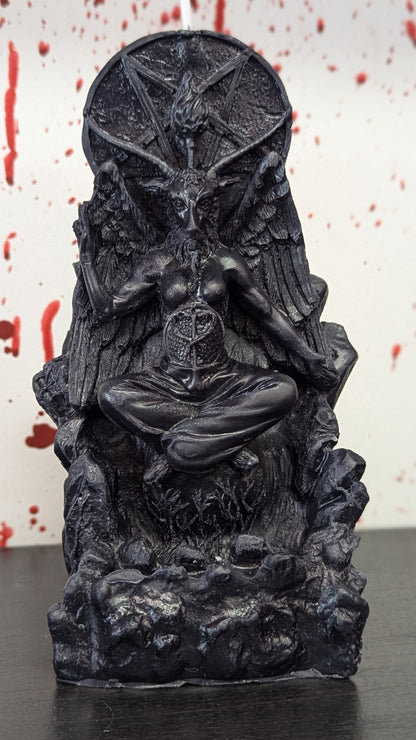 Vela de cera moldeada Baphomet de Susan Schomig's Creations