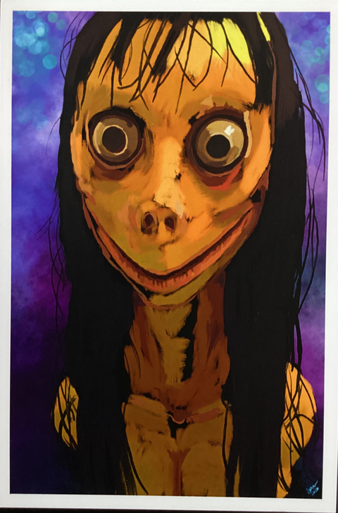 Horrifying Hot Sauce Momo Print