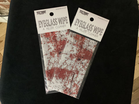 Teetroit Blood Splatter Eyeglass Wipe