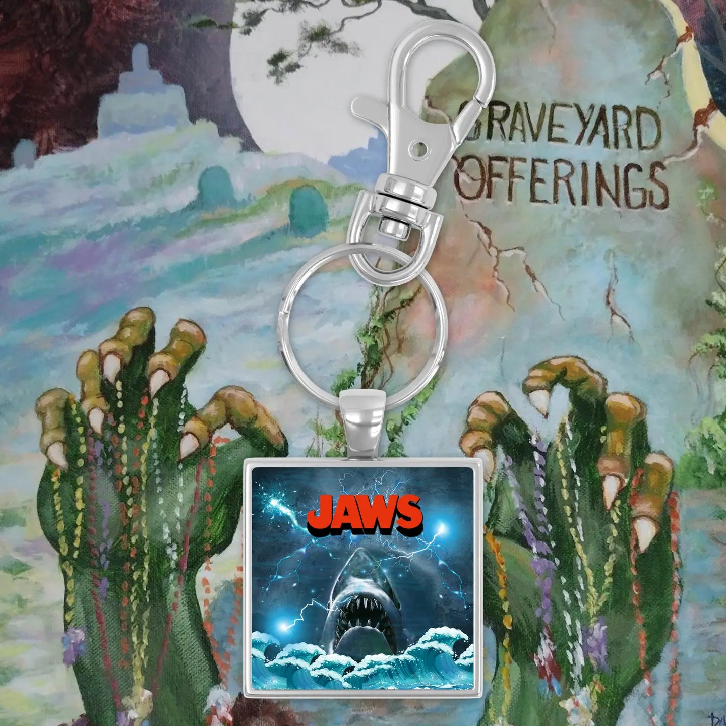 Llavero Jaws Ofrendas del Cementerio