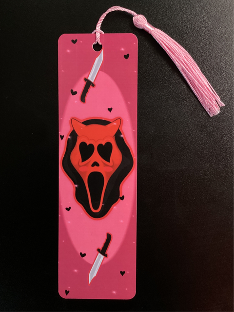Cozy Coven Scream Devil Ghostface Bookmark