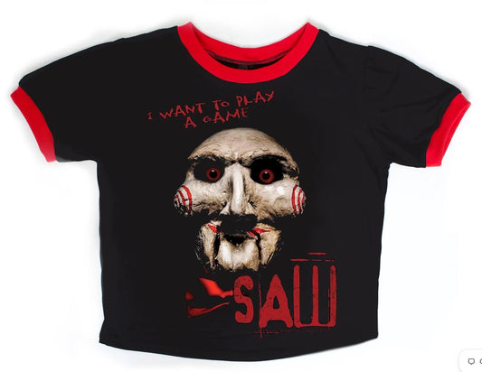 Vera’s Eyecandy Saw Women’s Ringer Tee