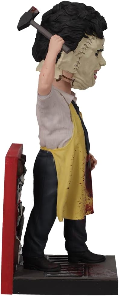 Muñeco cabezón de Leatherface de La matanza de Texas de Royal Bobbles