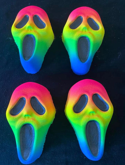 Scream Rainbow Ghostface Bath Bomb