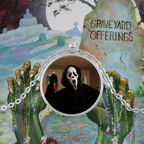 Graveyard Offerings Ghostface Necklace
