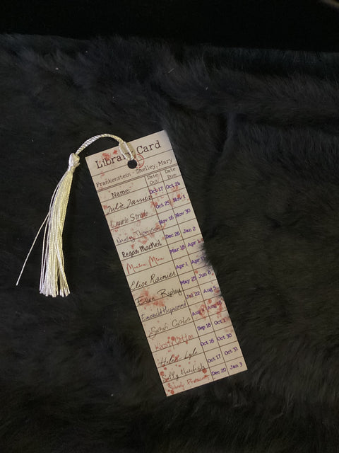 Cozy Coven Library Card Bookmark