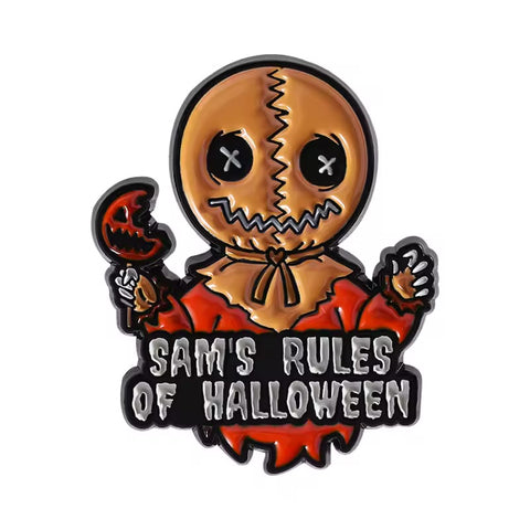Horror Pin Sam’s Rules of Halloween