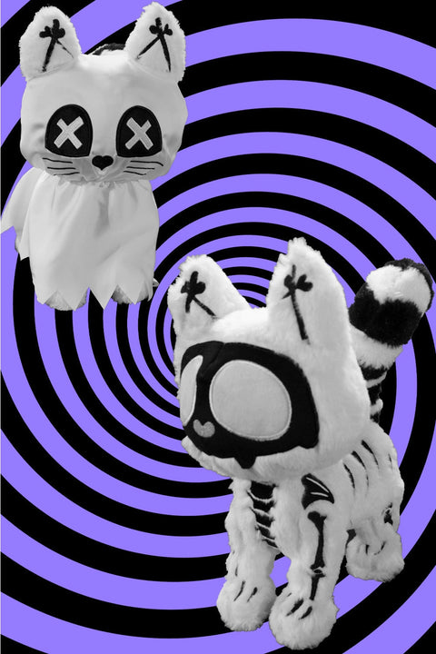 Vampire Freaks Ghost Kitty Plush