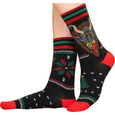 Foot Clothes Holiday Krampus Socks
