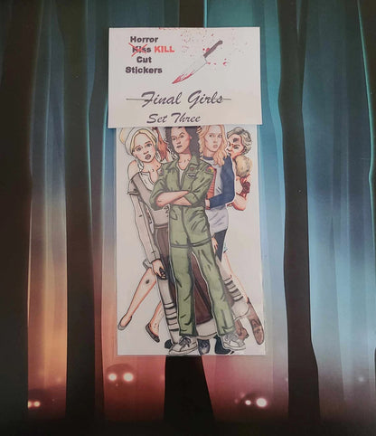 The Art of Jenn Wakely Final Horror Girls 3 Sticker Set