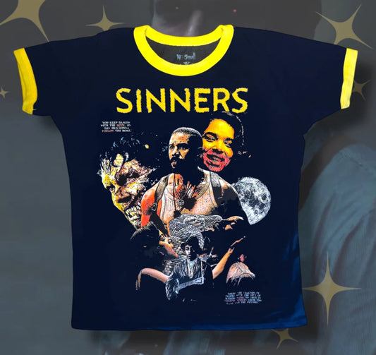 Vera’s Eyecandy Sinner’s Women’s Ringer Tee