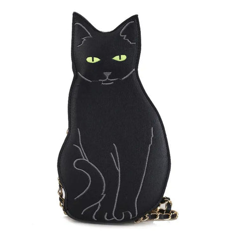 Black Cat Crossbody Purse