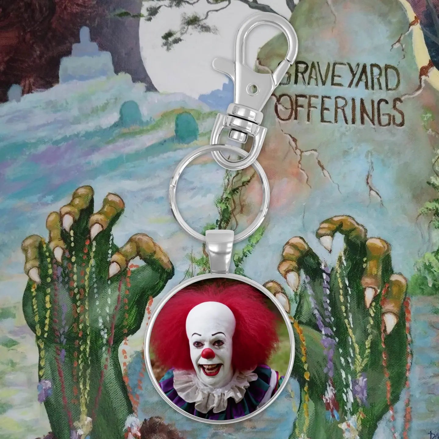 Llavero de TI de ofrendas de cementerio