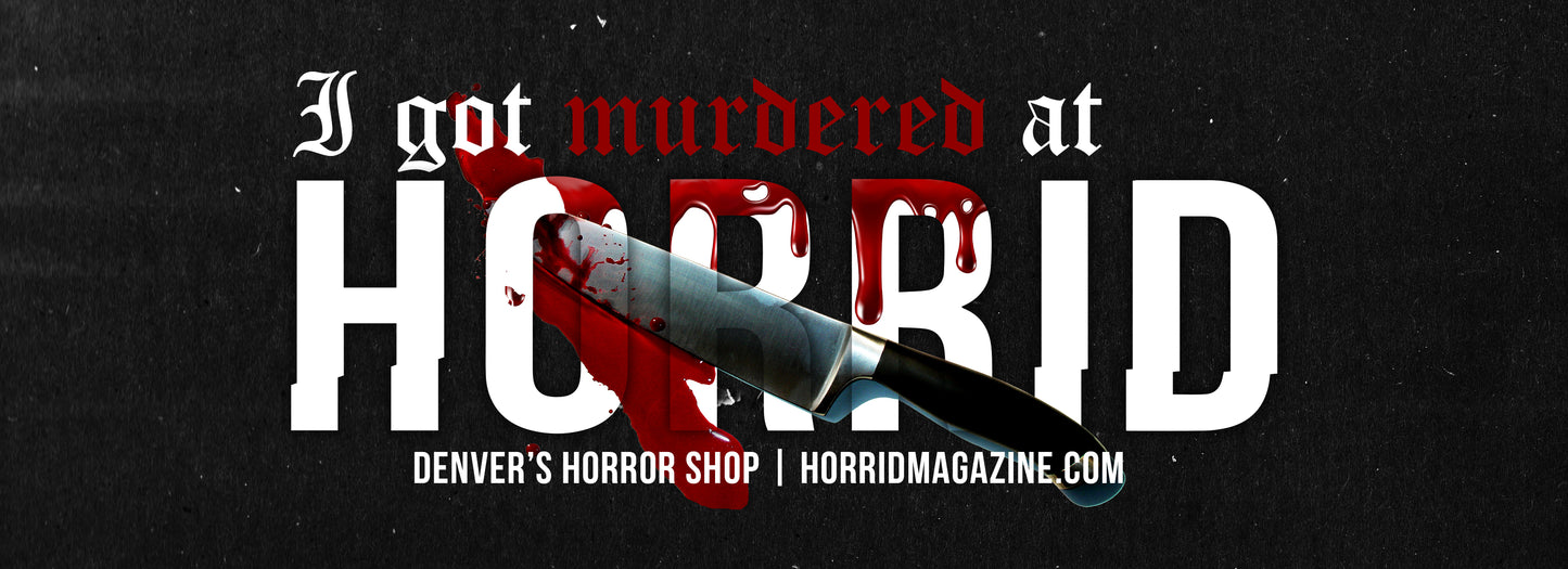 Horrid Shop Large Bloody Knife Bumper Sticker