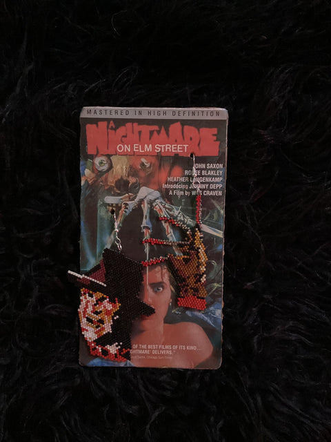 Elegant Horror Beaded A Nightmare on Elm Street Earrings