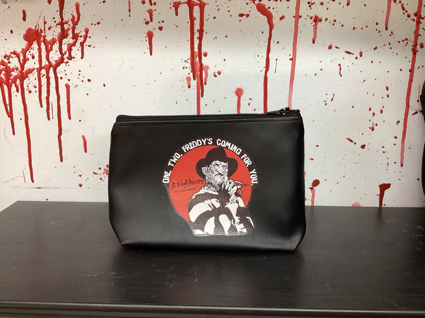 Rebel Skulls Nightmare On Elm Street Makeup Bag